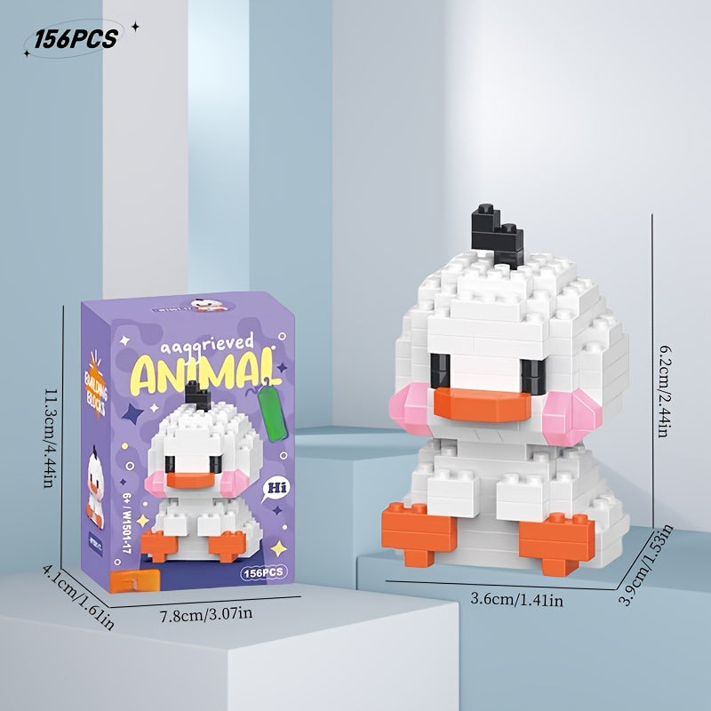 12pcs Animal Building Blocks Set Small Particle Building Block