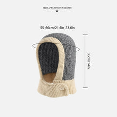 Women's Balaclava Ski Mask Warm Ear Protection Hats Halter Knitted Hat