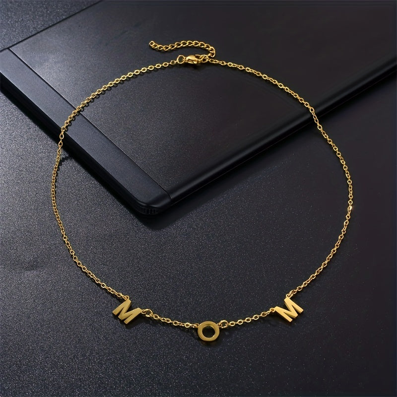 Personalized Custom Women Initial Name Necklace Stainless Steel