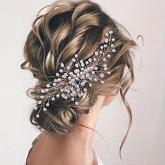 Faux Pearl Hair Comb Back Head Insert Comb Head Jewelry Hair Accessories