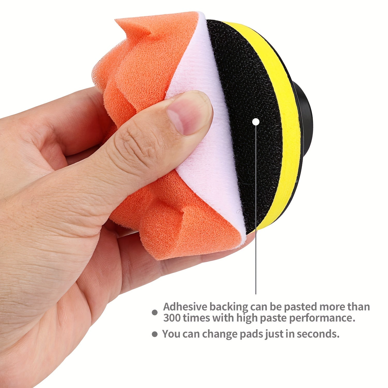 Car Foam Drill 3 Inch Buffing Pad Kit for Polishing Waxing Sealing Glaze