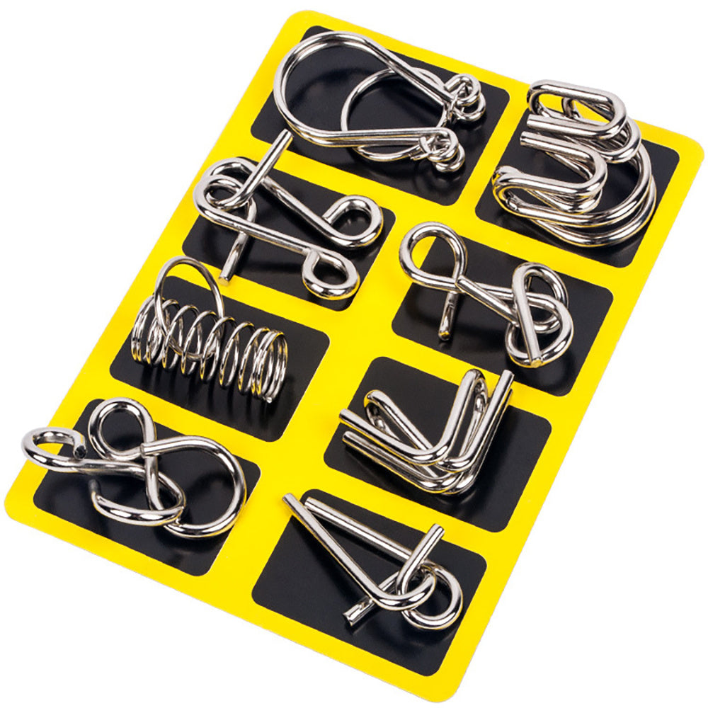 Metal Puzzle Toys Brain Teaser Unlock Intelligence Buckle Decompression Toys
