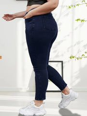  High Waist Stretch Slim Fit Denim Pants