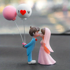 Car Couple Ornaments Kiss Couple Car Interior Decoration