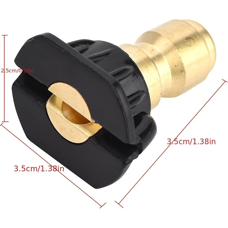 5pcs High Pressure Washer Nozzle Tips 2.54 10 Male Thread 0-15-25-40 Degree