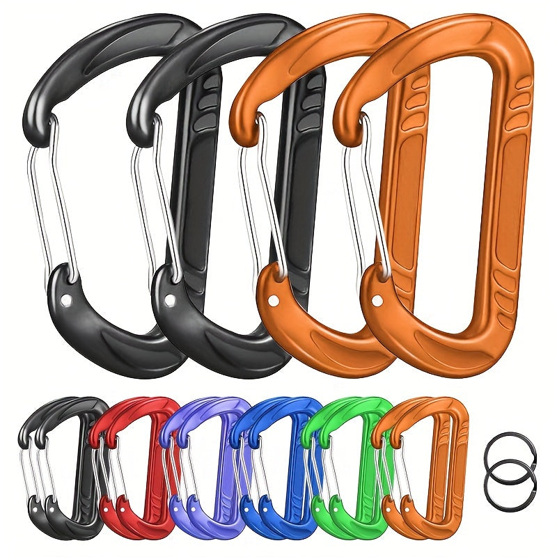 2pcs 12KN Aluminum D-ring Buckle for Camping