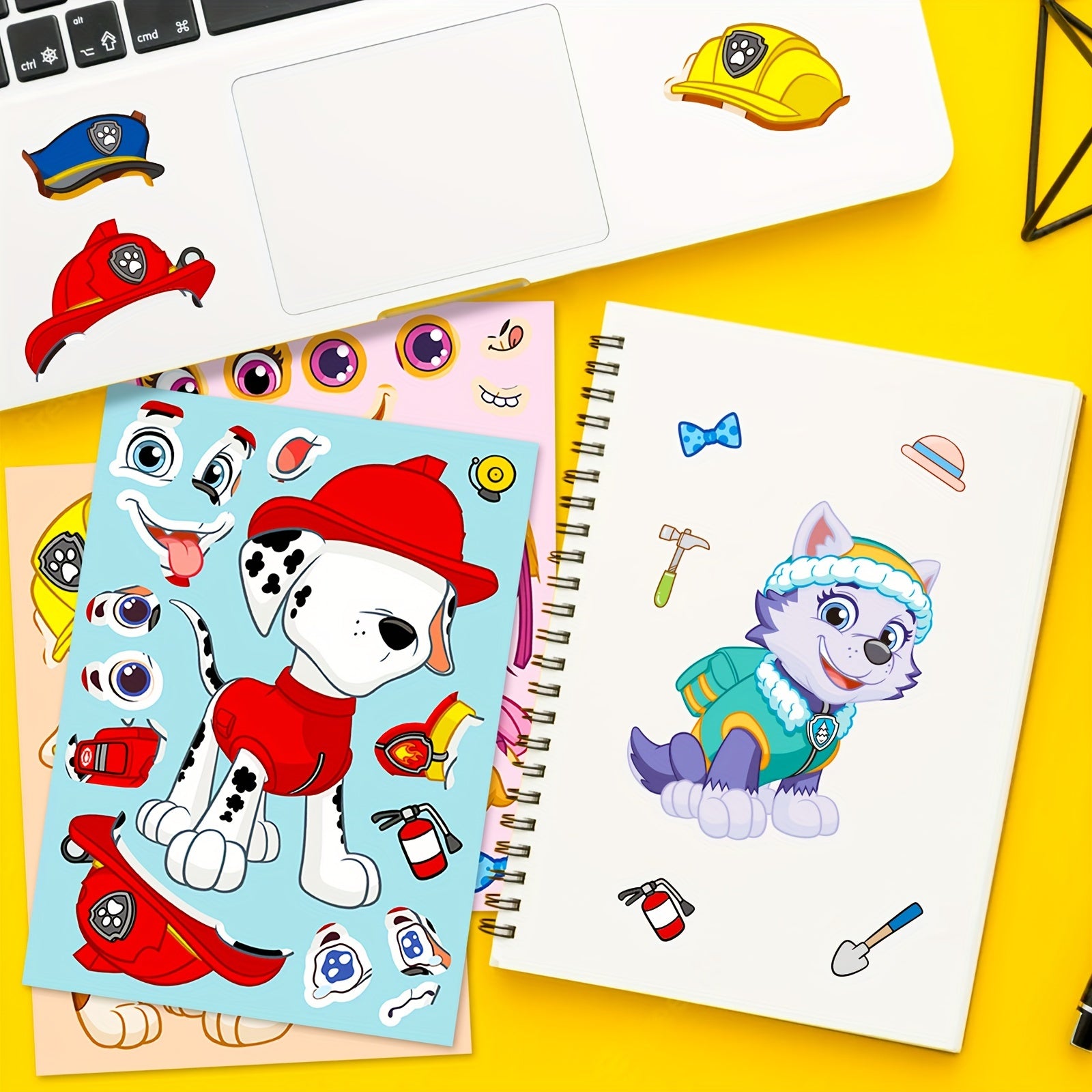 6 Sheets Anime Dog Stickers DIY Party Favors