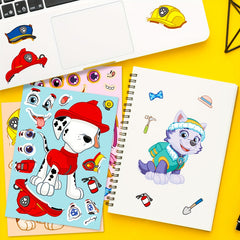 6 Sheets Anime Dog Stickers DIY Party Favors