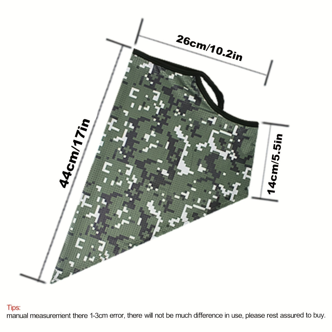 Camouflage Breathable Neck Gaiters Sunscreen Face Mask