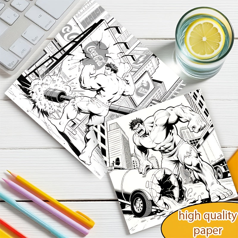 Marvel's Hulk Adult Coloring Book - 22 Pages of Hulk Forms - Great Holiday Gift