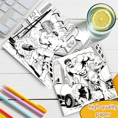 Marvel's Hulk Adult Coloring Book - 22 Pages of Hulk Forms - Great Holiday Gift