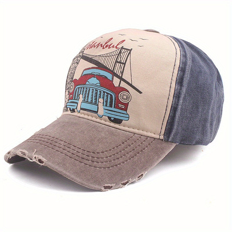 Truck Baseball Cap Visor Hat Matching Duck Tongue Pure Hat