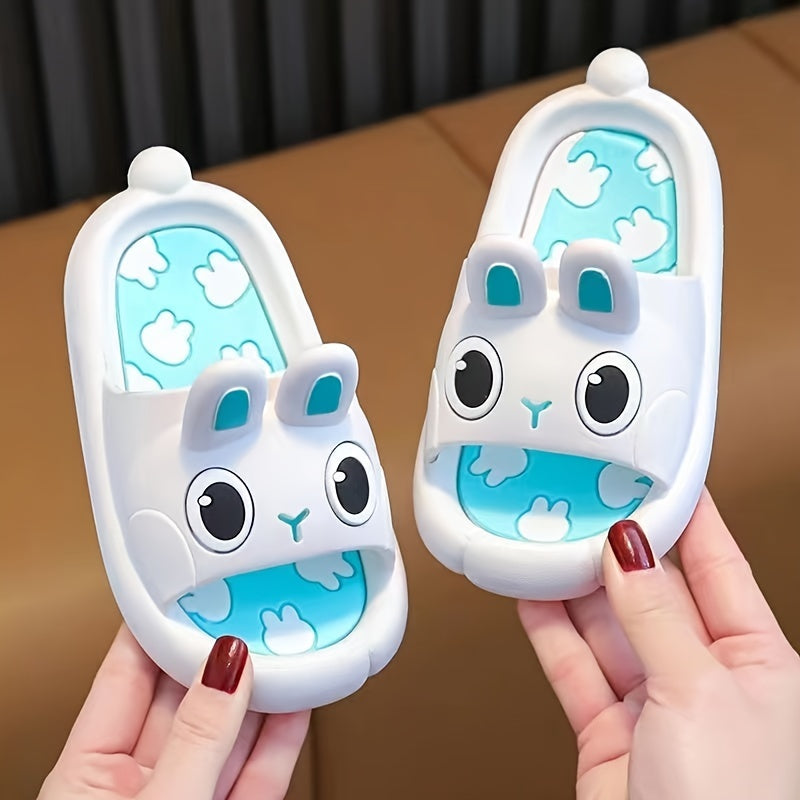 Cartoon Rabbit Slippers For Baby Girls Non Slip Lightweight Open Toe Slippers