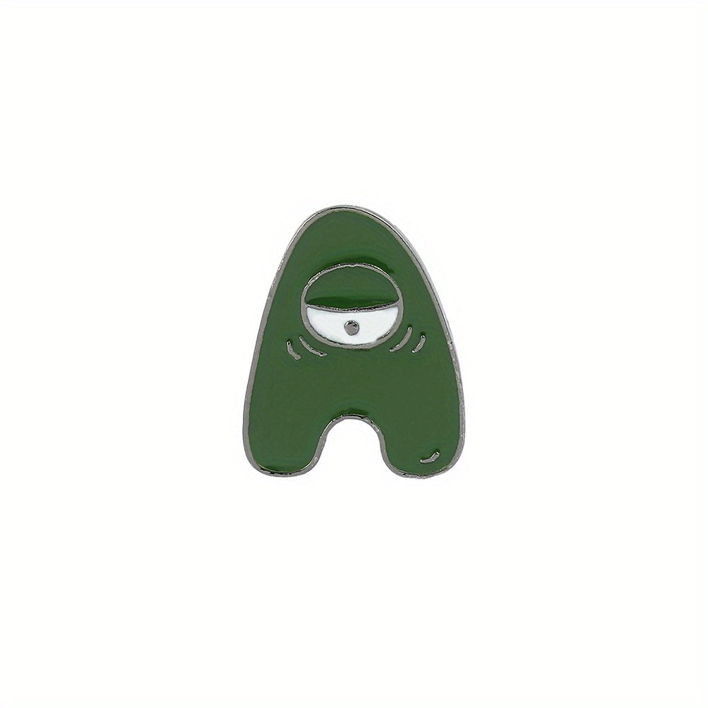 Funny Letter Enamel Pins Metal Badges Cartoon Brooches Hat Backpacks