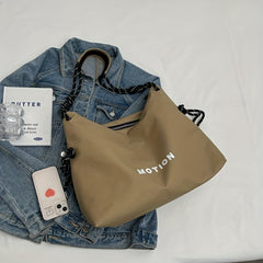 Casual Shoulder Bag All Match Nylon Tote Bag