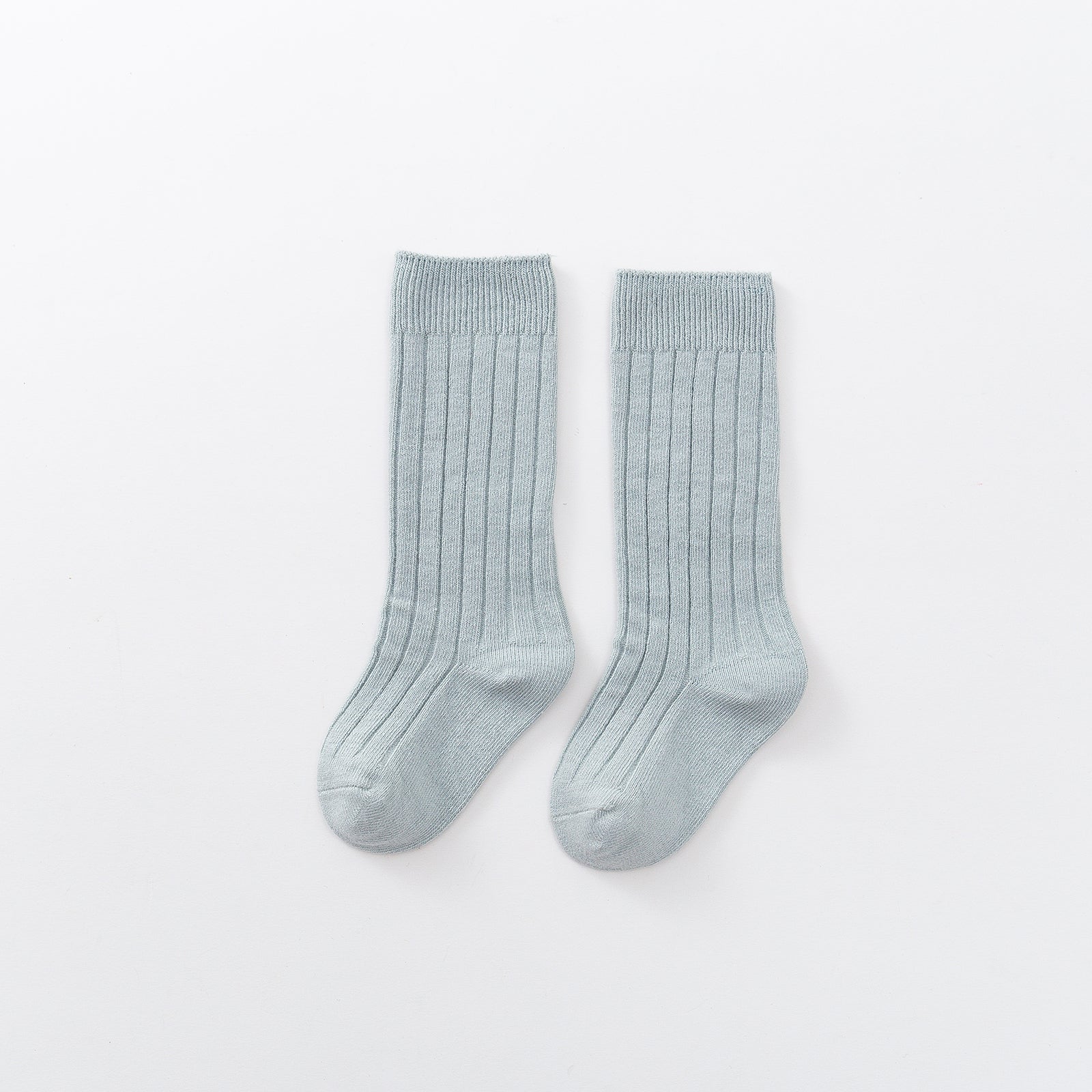 Kids Candy Color Knitted Cotton Stockings for Spring