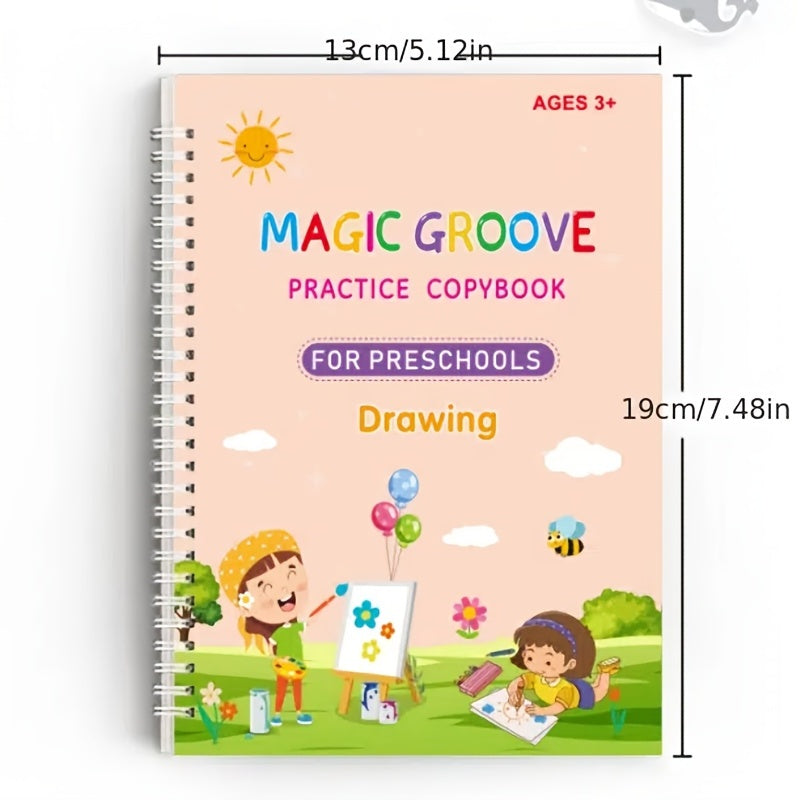 Reusable Handwriting Workbook for Kids - Alphabet & Writing Practice Book