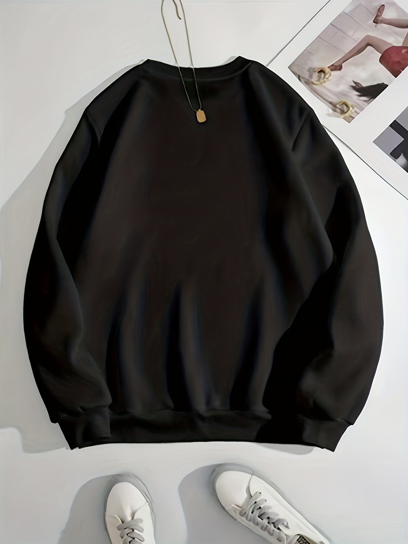 Toy Bear Print Pullover Sweatshirt for Women