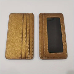 2pcs Slim PU Leather Card Holder Credit Card Holder