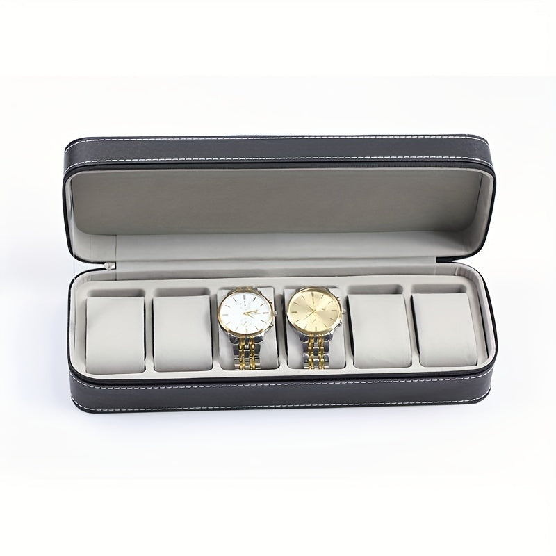 8 Grid PU Leather Glasses Display Box Sunglasses Storage Box