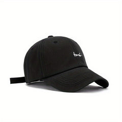 Embroidery Baseball Cap Solid Sun Hat Unisex Sunscreen Dad Hats