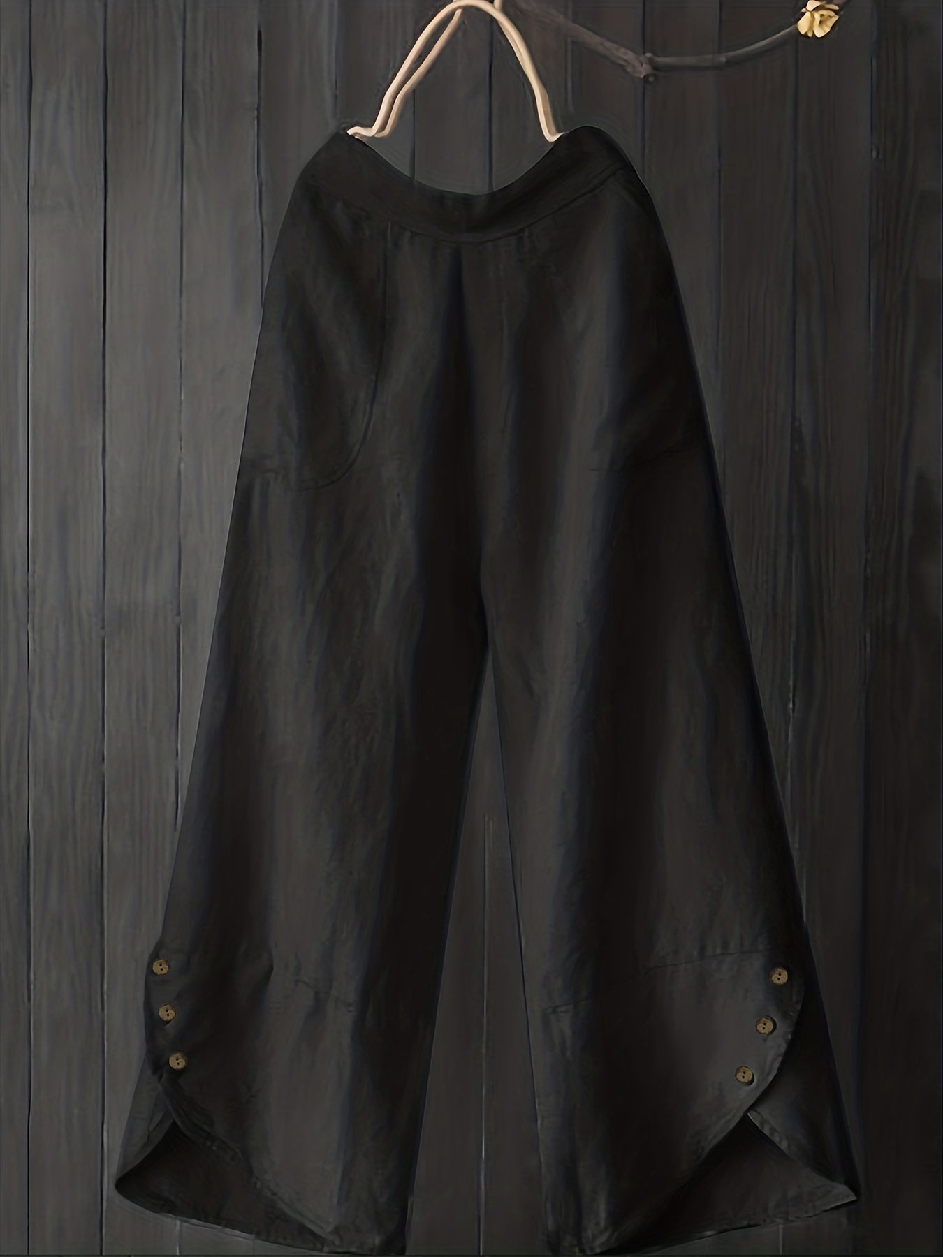  High Rise Wide Leg Pants