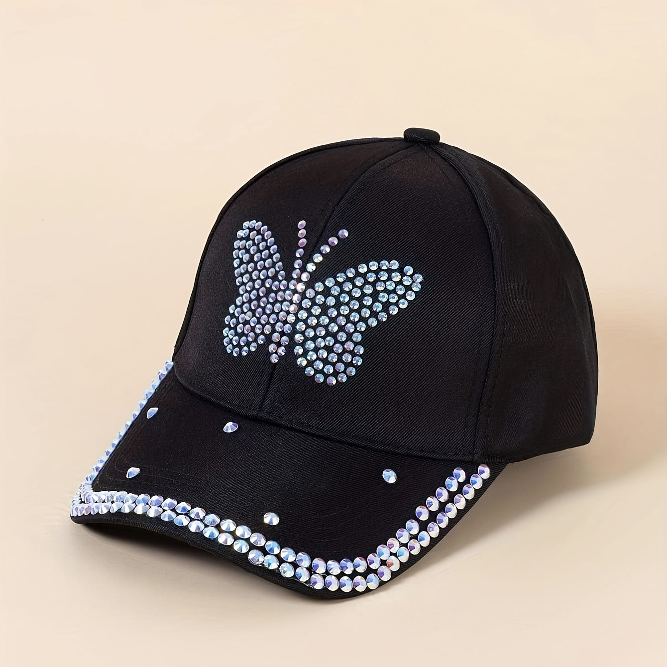 Sparkling Butterfly Baseball Cap Adjustable Sun Hat