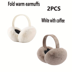 Adjustable Winter Ear Muffs Windproof Plush Ear Covers
