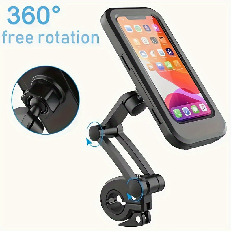 Waterproof Bike Phone Holder 360&deg; Handlebar Clip
