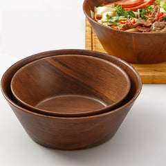 Japanese Style Wood Grain Plastic Tableware Set - Durable and Easy to Clean