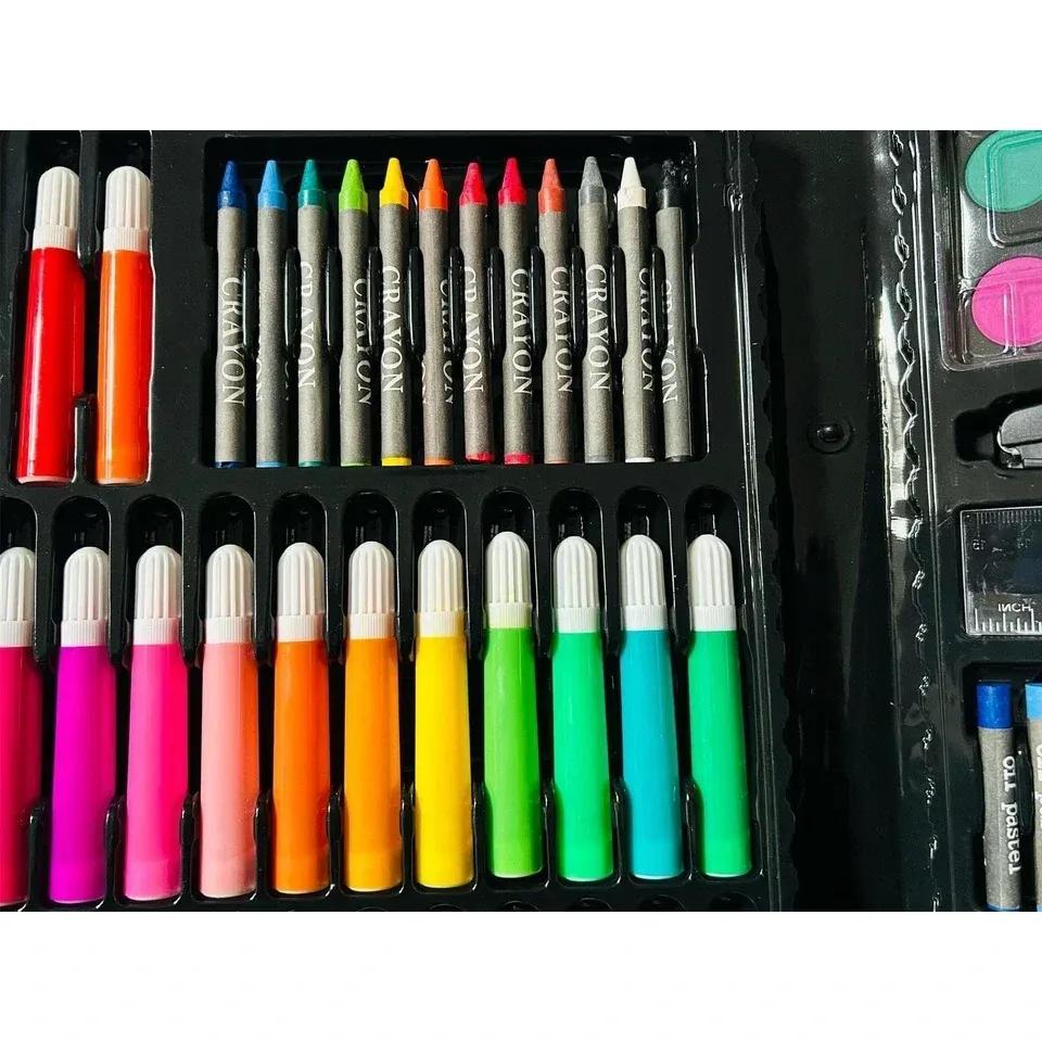 Kids Art Set with Pencils Crayons Paints