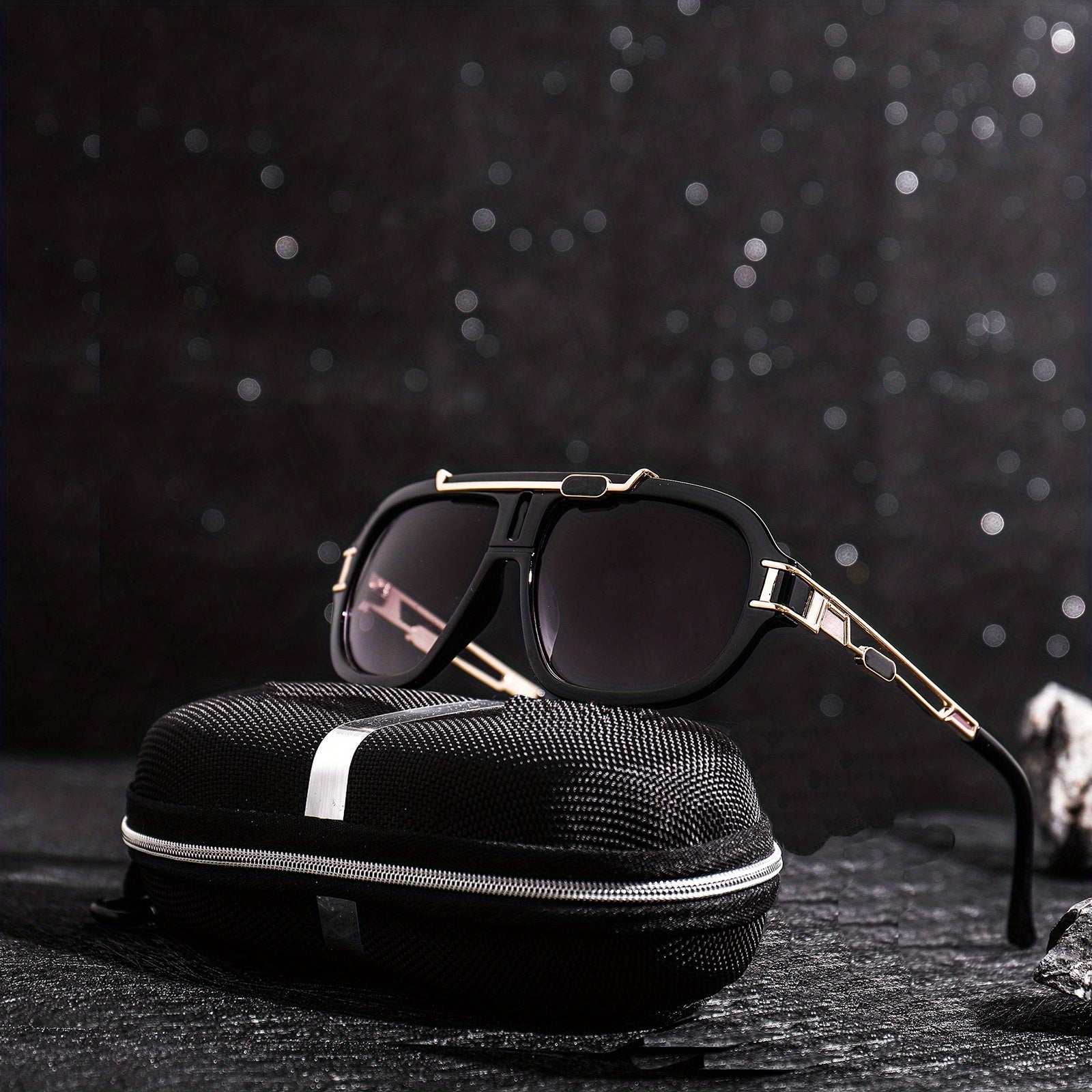Men's Square Frame Sunglasses Unisex Steampunk Party UV Protection