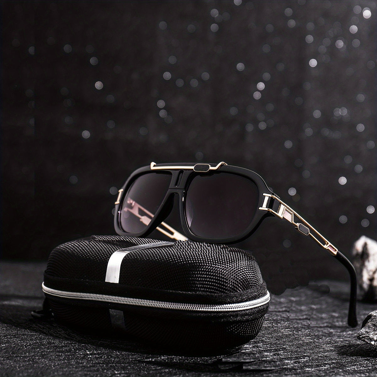 Men's Square Frame Sunglasses Unisex Steampunk Party UV Protection