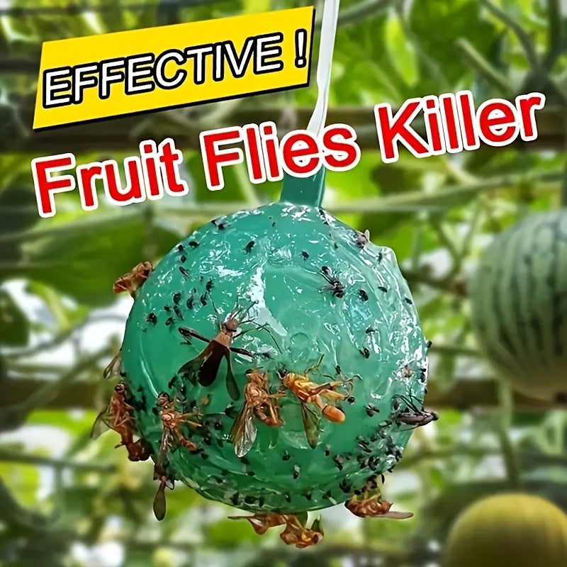 8pcs Hanging Pumpkin Shape Fly Trap Pest Repeller Sticky Trap