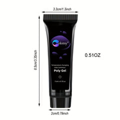 15ml Temperature Sensitive Nail Extension Gel Kit with Tips