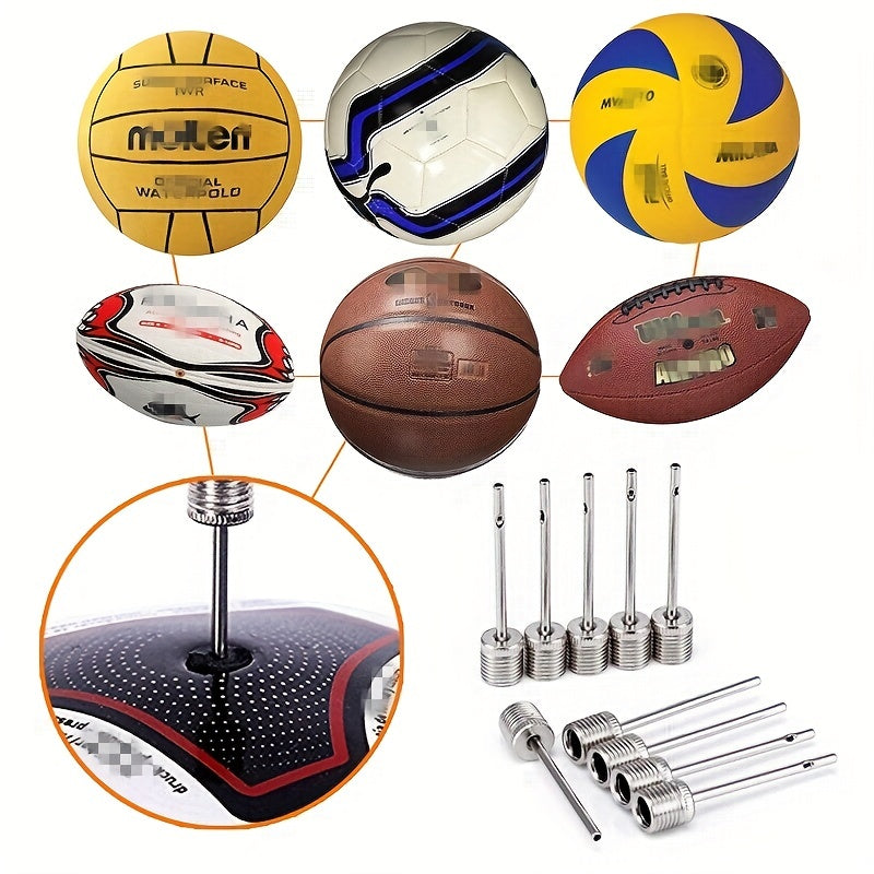 10 Pack Stainless Steel Pump Needles for Inflating Balls