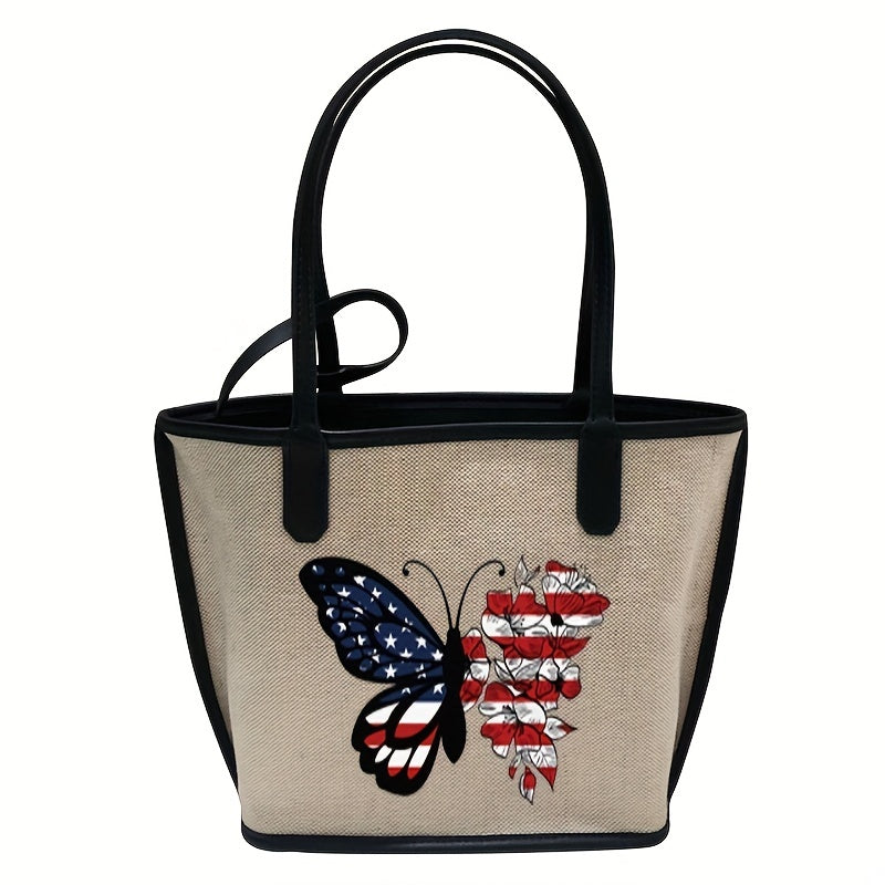 Flag Butterfly Iron On Patches For Clothing Pillow Bag Sticker