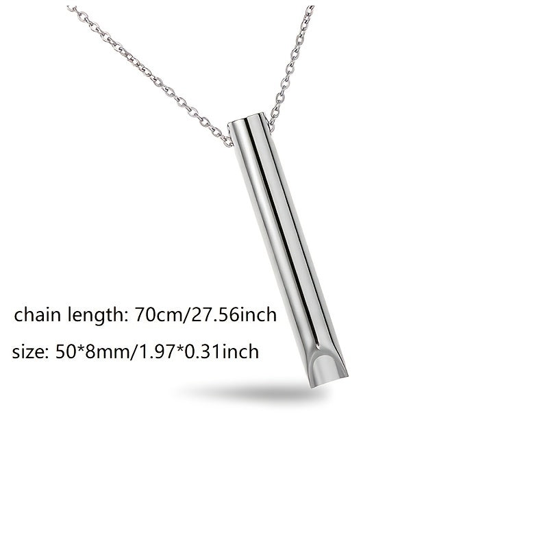 Punk Steel Necklace for Meditation Anxiety Relief Yoga Men