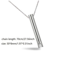 Punk Steel Necklace for Meditation Anxiety Relief Yoga Men