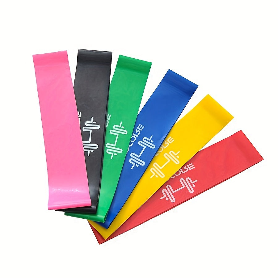 6pcs Latex Yoga Resistance Band for Strength Workout
