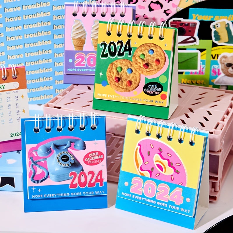 Mini Small Desk Calendar Desktop Decoration Student Planner