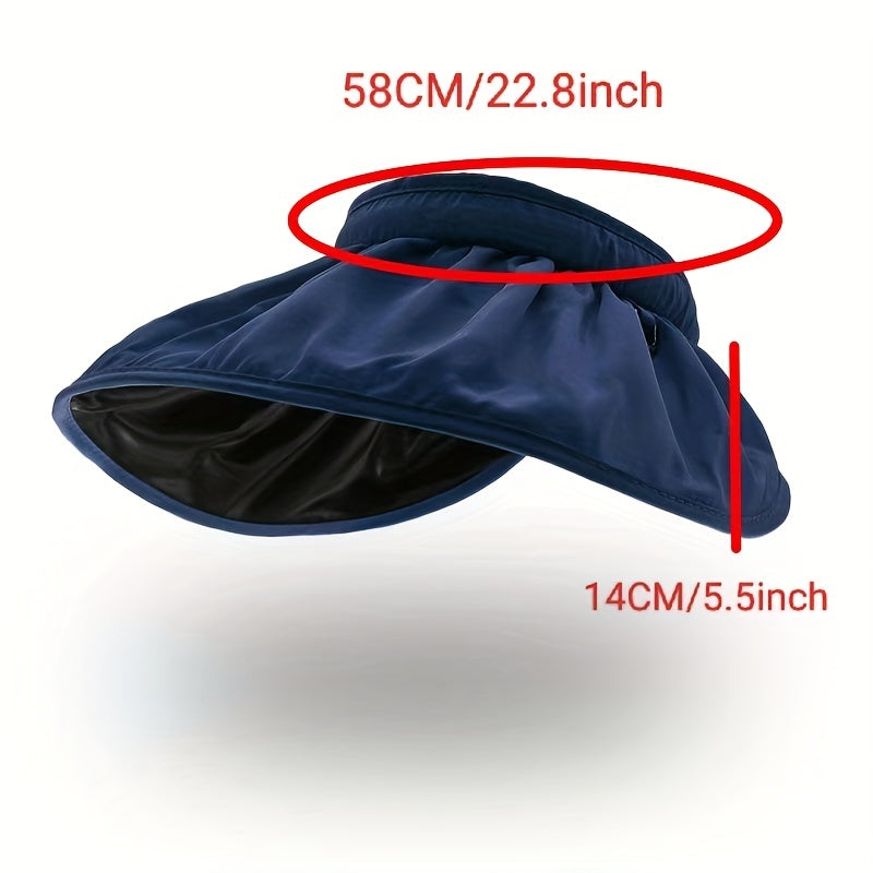 Sunscreen Shell Visor Hat Wide Brim UV Protection Headband Sun Hat For Women