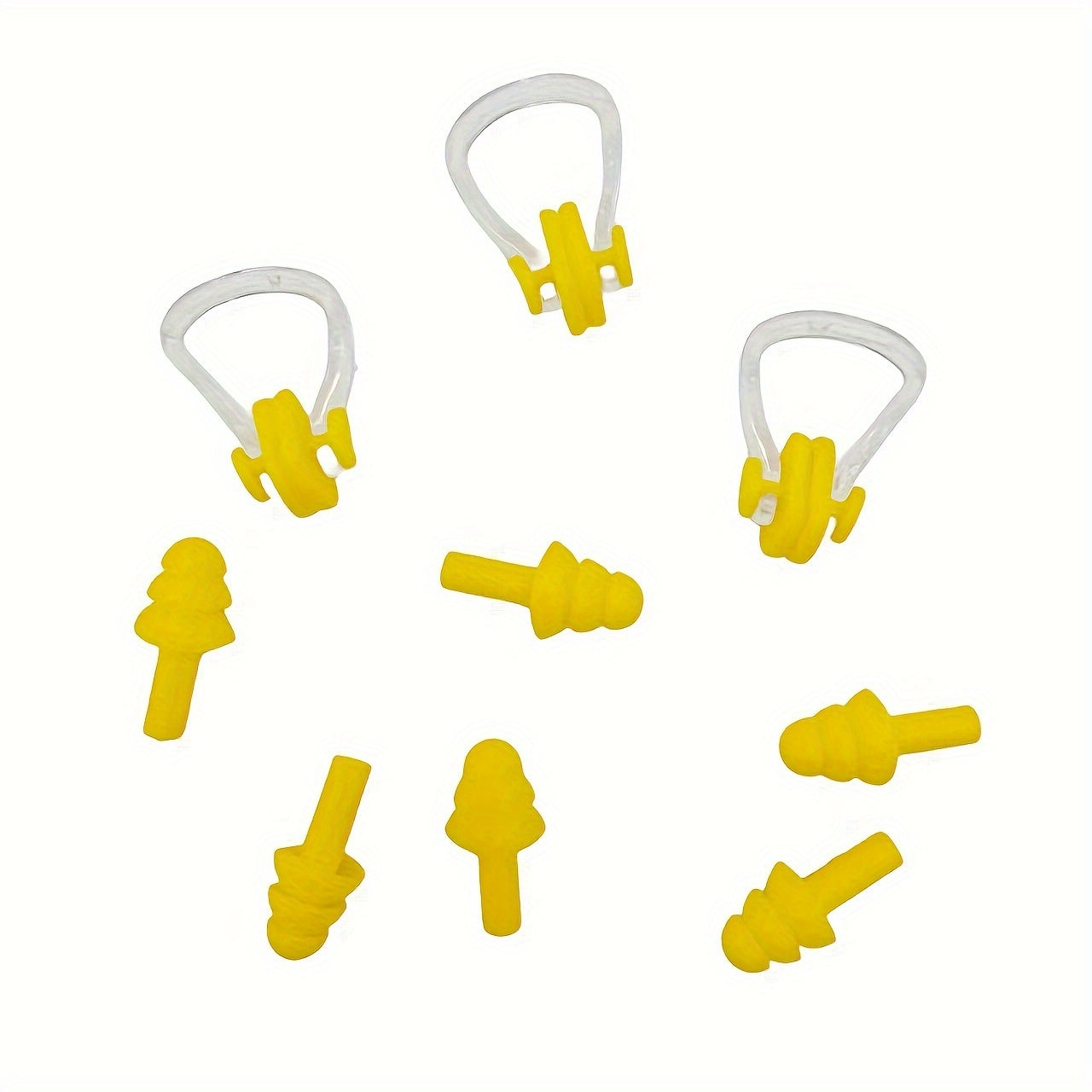 Swimming Earplugs & Nose Clip Set - Accessories for Swimmers