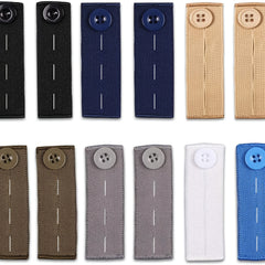 Elastic Waist Extension Belt for Jeans & Pants Adjustable Button Extenders