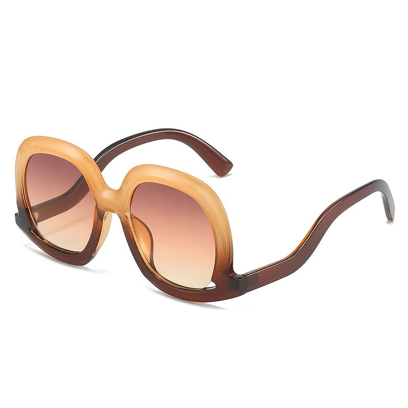 Y2K Thick Frame Sunglasses Gradient Eyeglasses