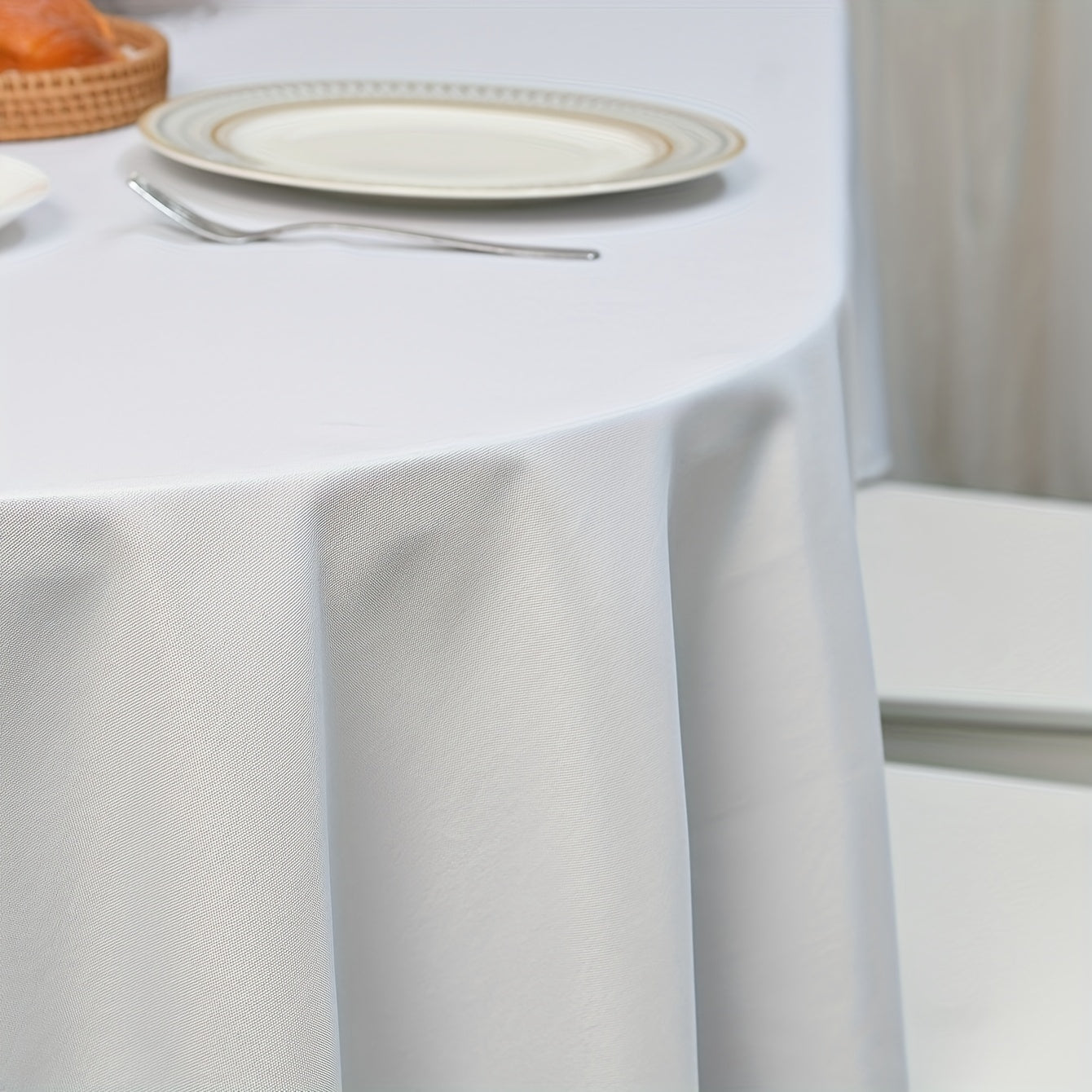 Waterproof Polyester Tablecloth Rectangle Style Table Cover for Picnic