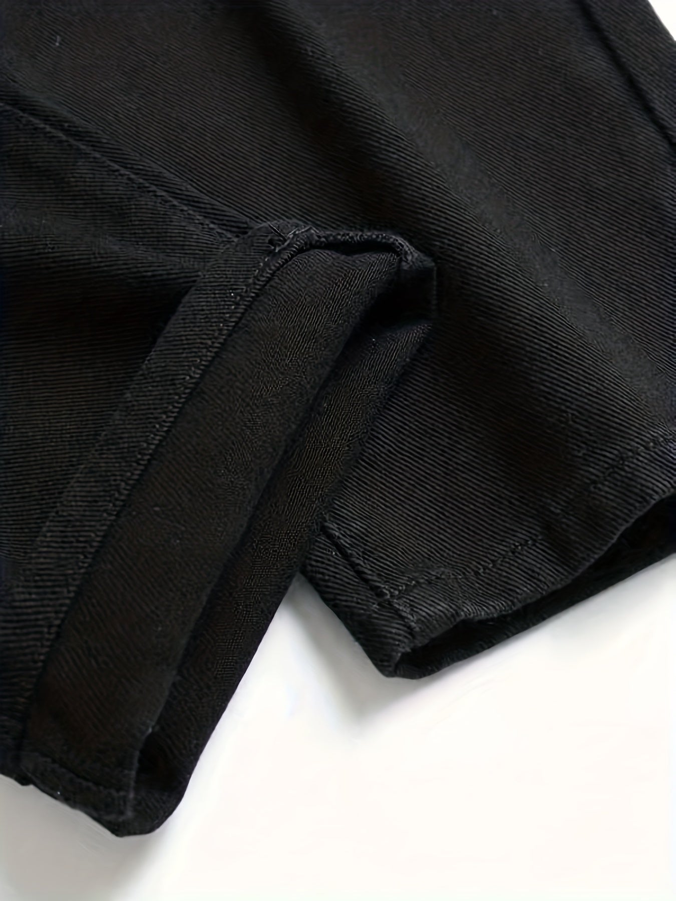 Slim Fit Classic Cotton Jeans Mens Casual Street Style Solid Denim Pants