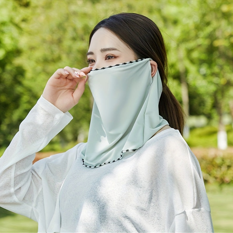 Sunscreen Ice Mask Headscarf Neck Gaiter UV Protection Women Head Wrap