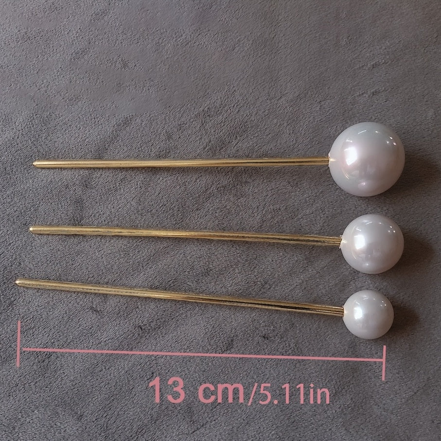 Faux Pearl Hair Pin Minimalist Hairpin Hair Accessories
