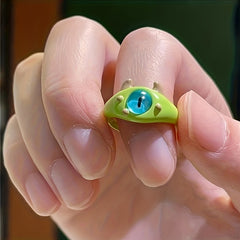 Double Eye Cat Ring For Men Daily Decoration Gift Family Friends